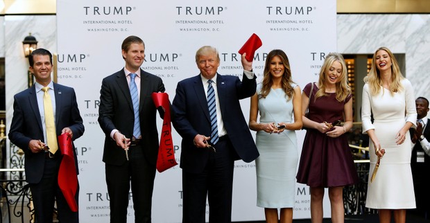 Donald e Melania Trump durante campanha presidencial (Foto: Reuters) Donald e Melania Trump durante campanha presidencial (Foto: Reuters)