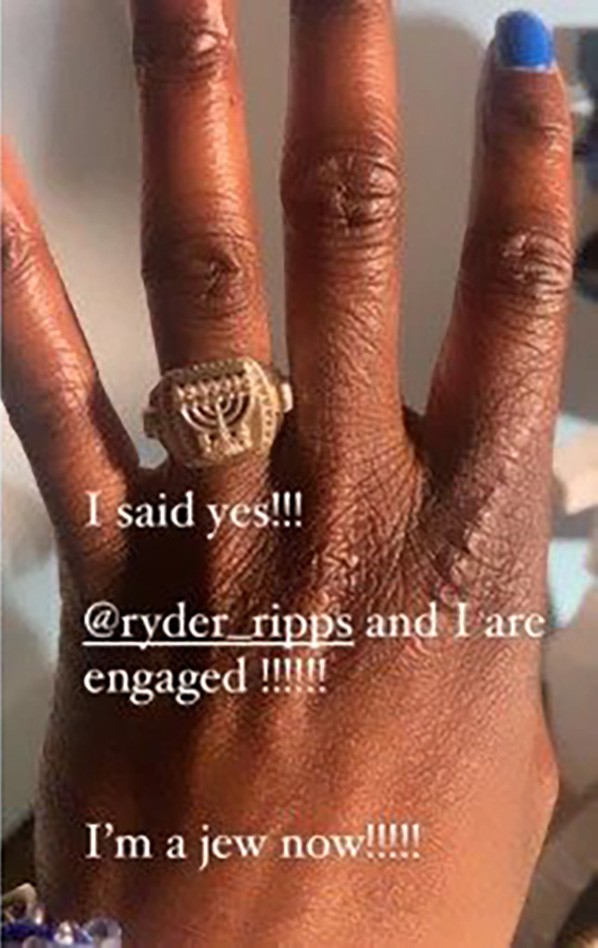 Azealia Banks terminou com o namorado Ryder Ripps poucos dias depois de anunciar seu noivado. (Foto: Instagram)