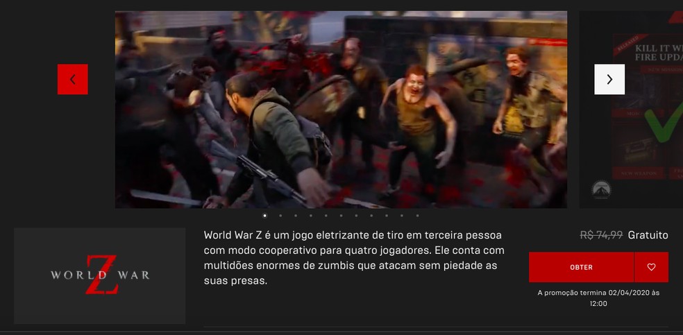 World War Z E Figment Estao Entre Novos Jogos Gratis Da Epic Games Store Jogos De Tiro Techtudo