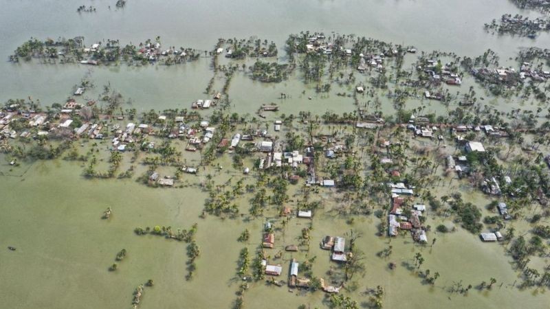 Ciclone Yaas devastou Índia e Bangladesh em maio (Foto: Getty Images via BBC News)