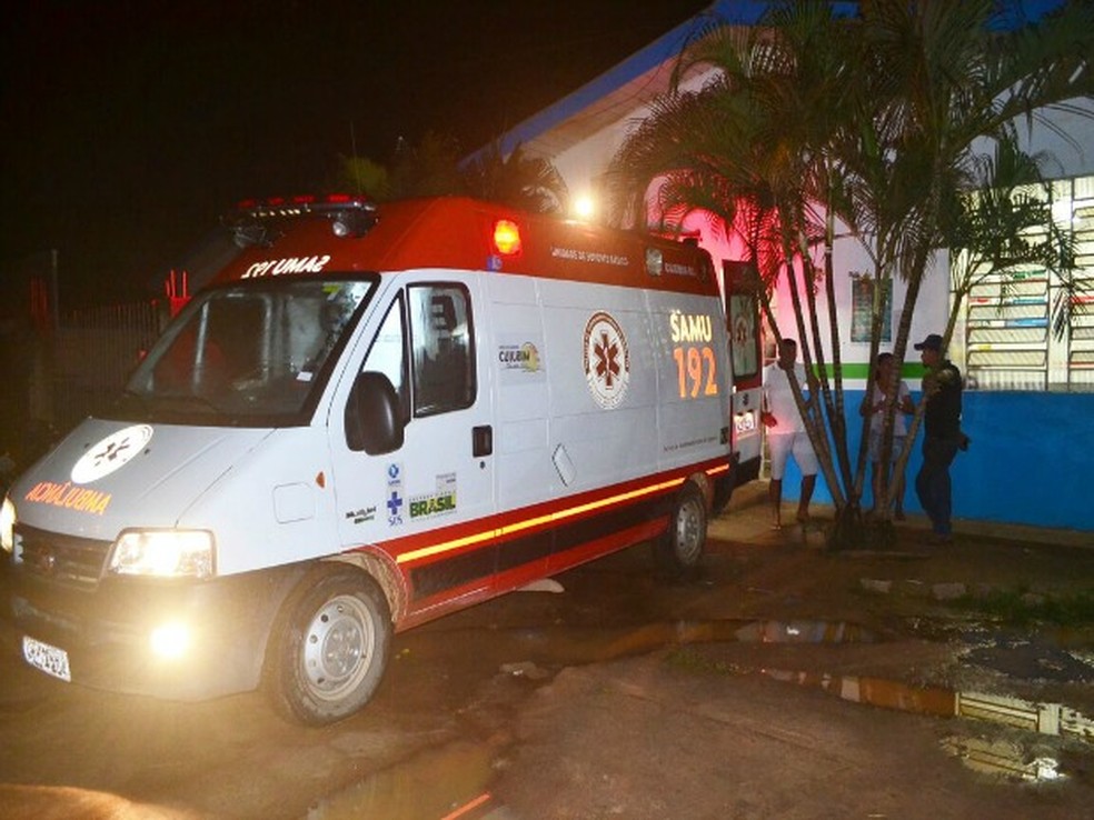 Homem foi socorrido pelo Samu ao Hospital de Cujubim, mas não resistiu aos ferimentos.  — Foto: Jeferson Oliveira/Rondônia Real