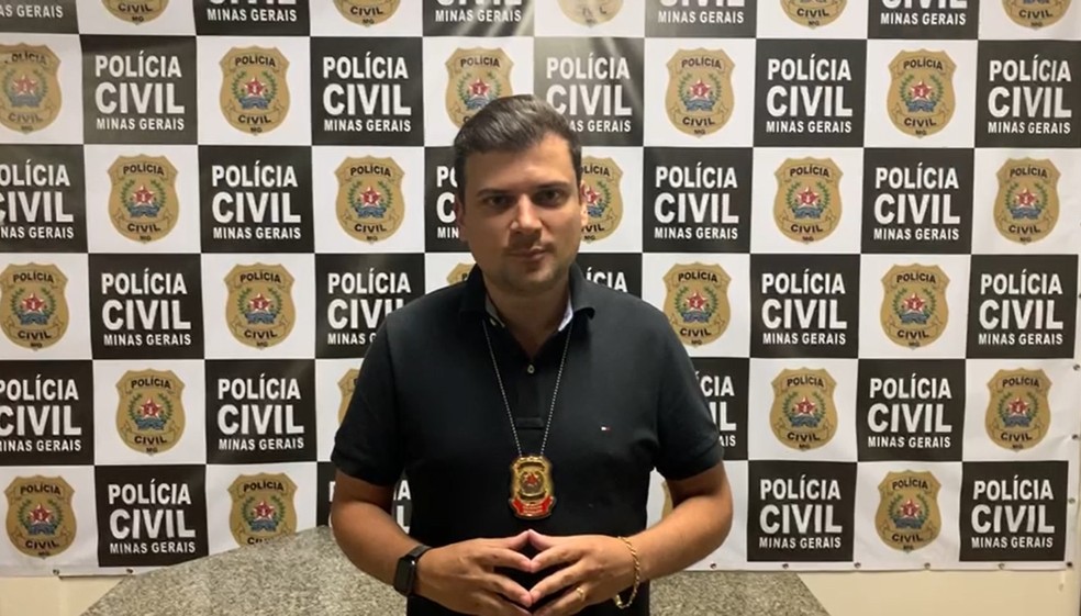 Delegado Rafael Gomes e a Polícia Civil divulgaram as informações nesta sexta (26) — Foto: Polícia Civil/Divulgação
