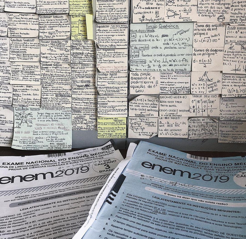 Rotina de estudos para o Enem 2019 — Foto: Arquivo pessoal