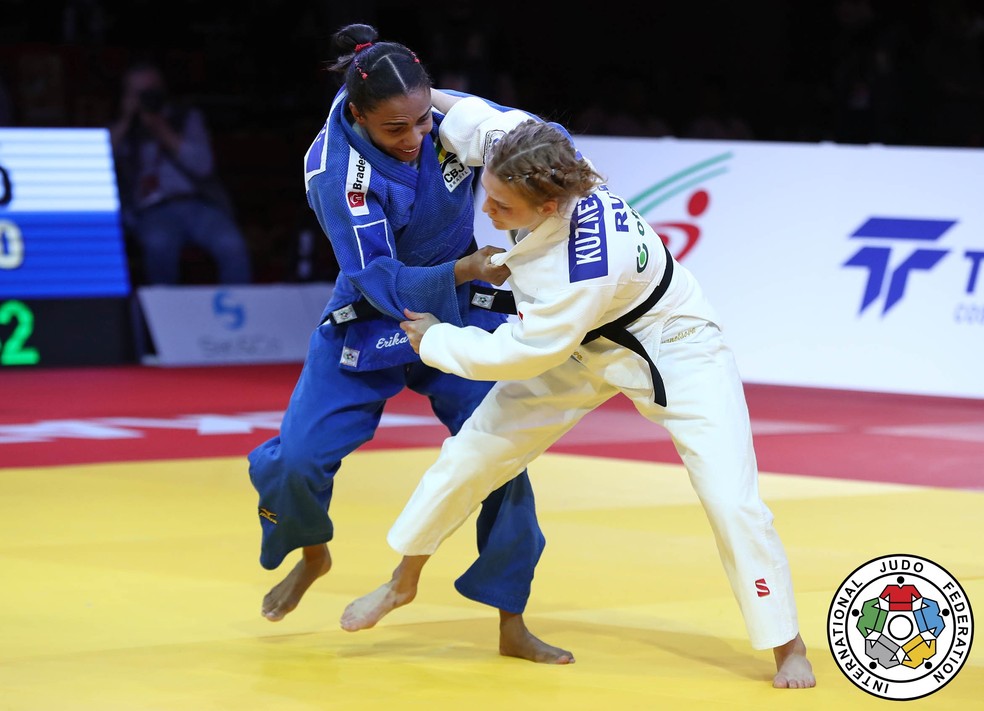Erika Miranda vence russa na final e é ouro no Grand Slam de judô (Foto: Divulgação IJF)