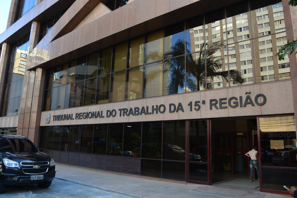 Sede do Tribunal Regional do Trabalho (TRT) da 15ª Região, em Campinas (SP) — Foto: Fernando Evans/G1