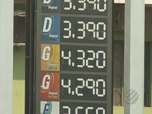 Valor da gasolina chega a R$ 4,32 em Parauapebas.  (Foto: Reprodução/TV Liberal)