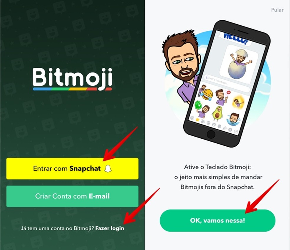 como usar o bitmoji para whatsapp