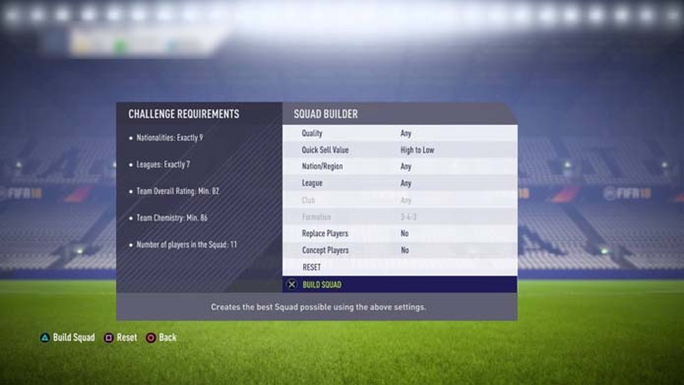 FIFA 18: confira dicas para o modo Desafios de Montagem de 