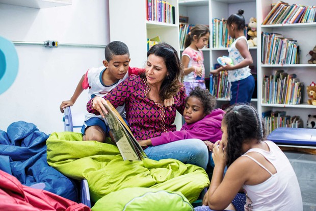 CV 372 Antena Instituto Biblioteca infantil criada pelo Instituto Campana em parceria com a Belas Artes no Oratório São Domingos (Foto: Divulgação)