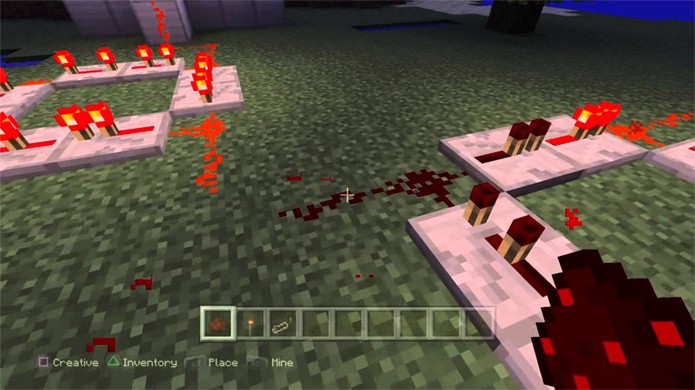 As pedras de Redstone trazem um alto grau de complexidade para Minecraft (Foto: Reprodução/YouTube)