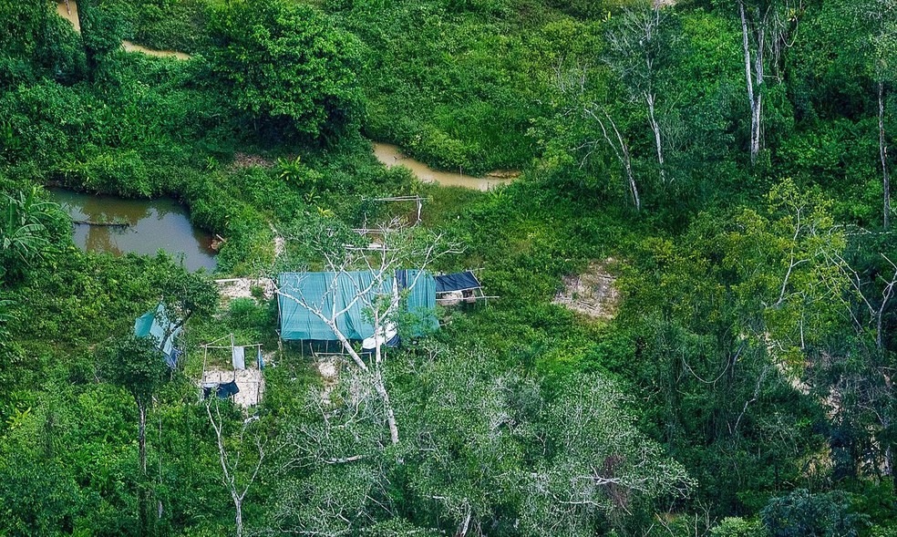 Garimpo ameaça indígenas isolados em área Yanomami — Foto: Leo Otero/Ministério dos Povos indígenas 