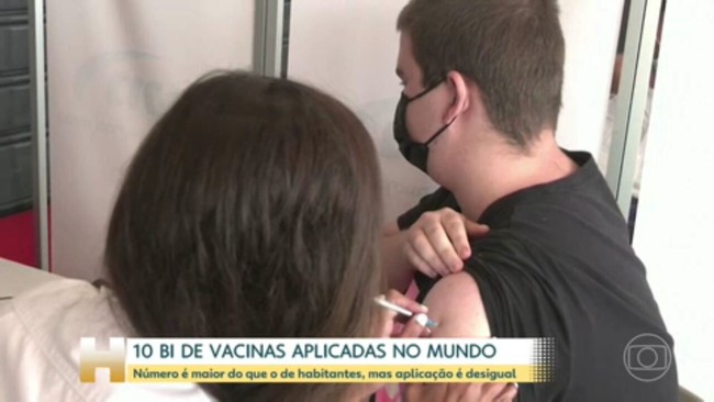 Mundo chega a 10 bilhes de vacinas aplicadas