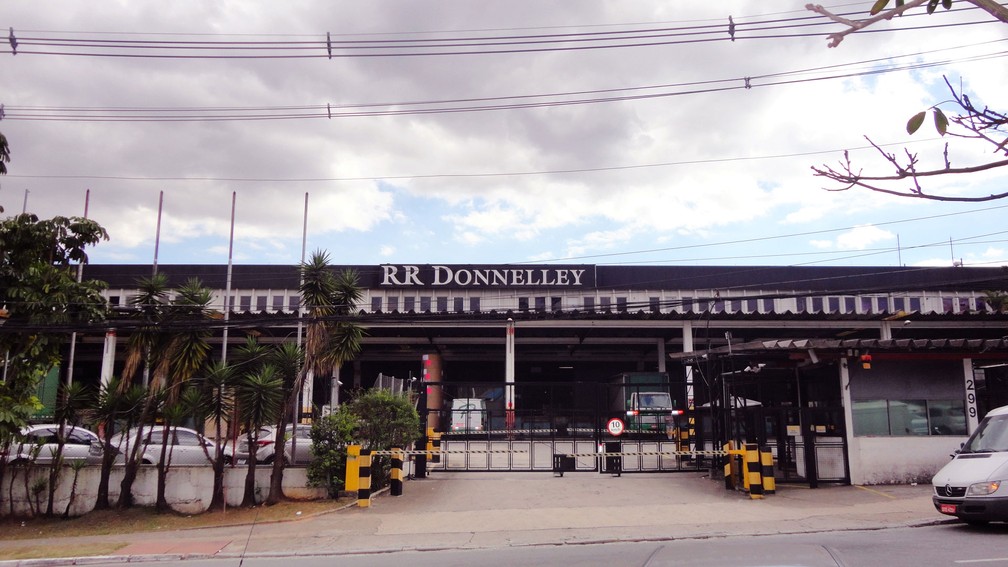 FÃ¡brica da RR Donnelley em TamborÃ©, no Barueri (SP) â€” Foto: RR Donnelley/DivulgaÃ§Ã£o