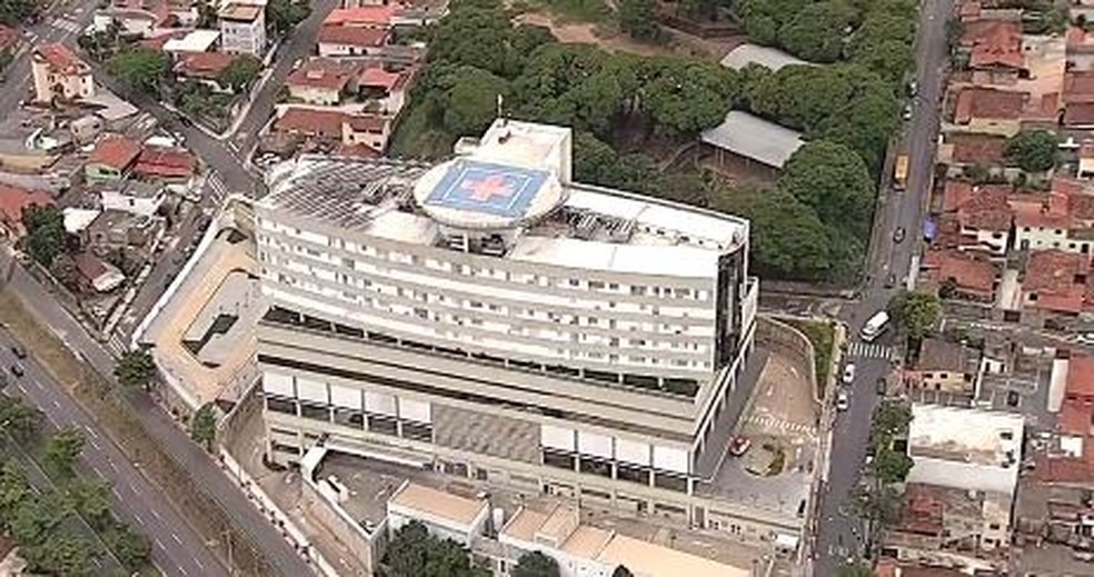 Hospital do Barreiro, em Belo Horizonte — Foto: Reprodução/TV Globo