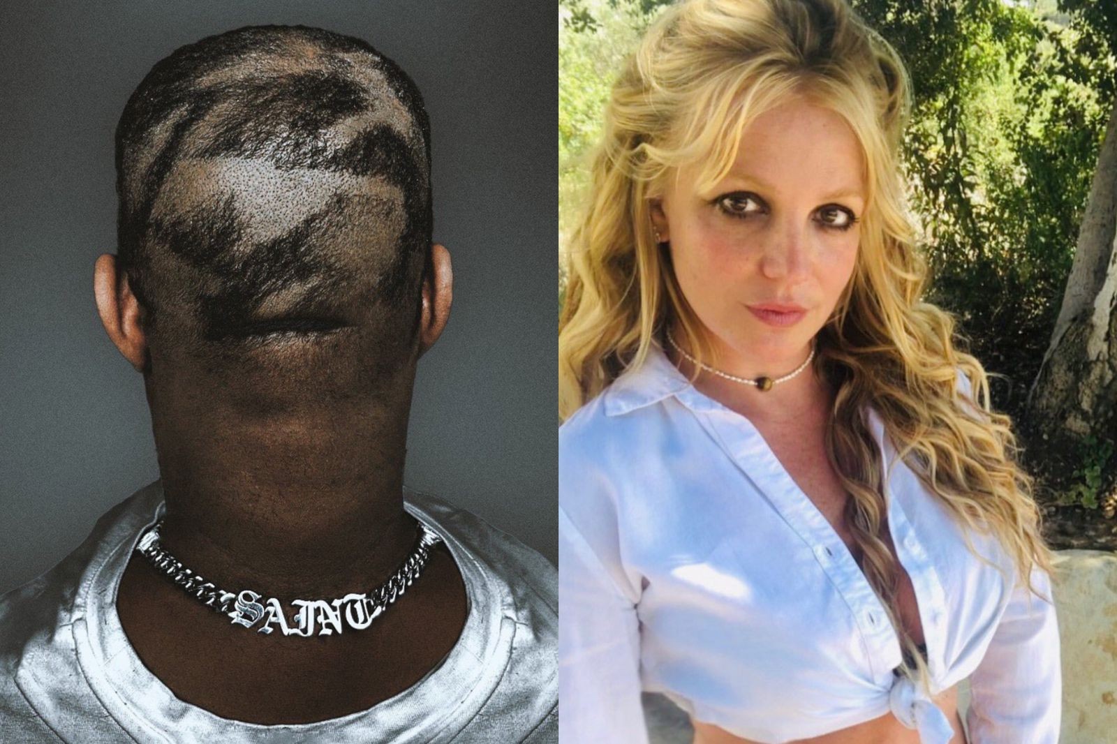 Kanye West e Britney Spears (Foto: Reprodução/Instagram)