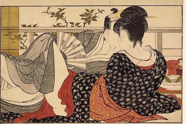 Obra de Kitagawa Utamaro, de 1788 (Foto: reprodução)