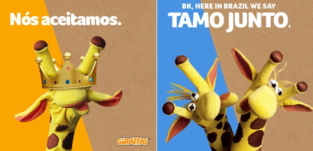 Giraffas pegou carona na polêmica e voltou a repercurtir nesta quarta (2) a proposta do Burger King (Foto: Reprodução/Giraffas/Facebook)