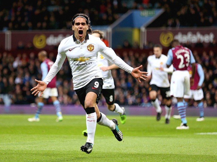 Aston Villa x Manchester United, Falcao Garcia (Foto: Clive Mason / Getty Images)