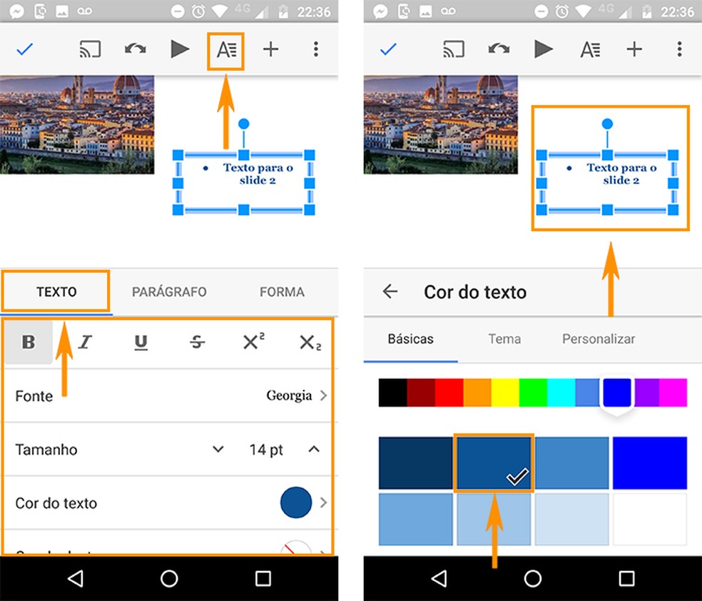 Como fazer slides profissionais no celular com aplicativo do Google