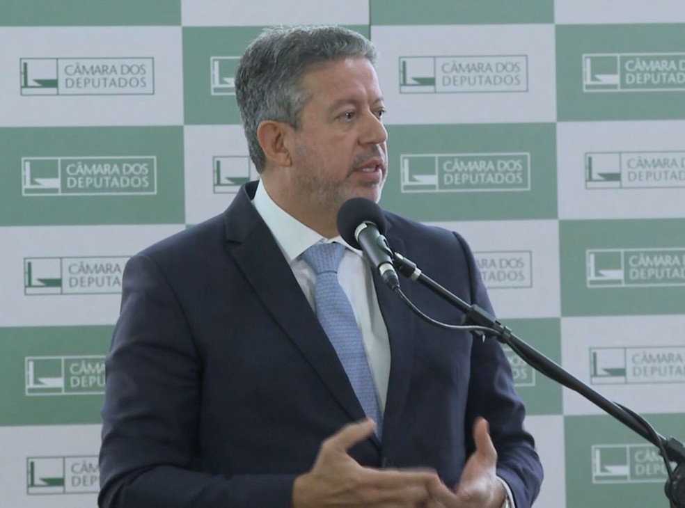 Arthur Lira, durante entrevista na C&acirc;mara dos Deputados &mdash; Foto: Reprodu&ccedil;&atilde;o/TV Globo