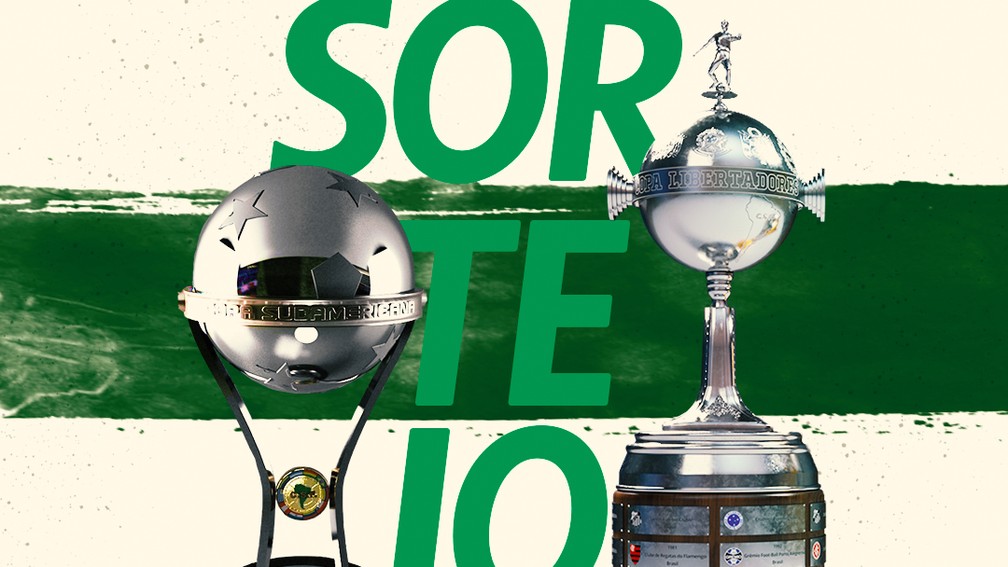 Carrossel sorteio Libertadores Sul-Americana — Foto: ge