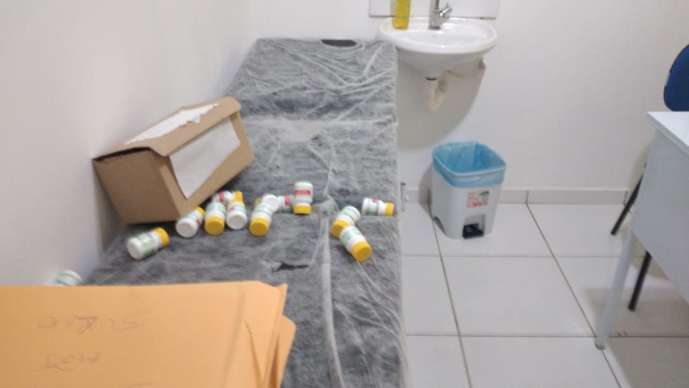 Centro de combate à Covid-19 é arrombado e tem equipamentos furtados, em Cristino Castro — Foto: Polícia Militar