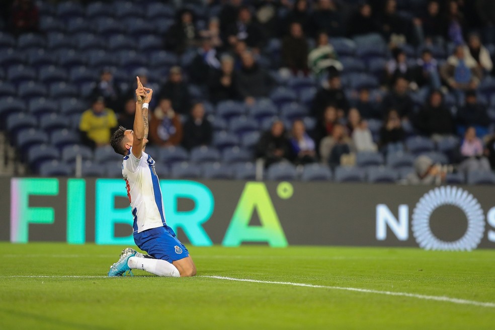 Atacante marcou nos sete jogos do Porto em 2020 — Foto: Divulgação/FC Porto