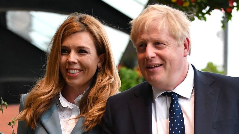Boris Johnson e a noiva Carrie Symond (Foto: Divulgação )