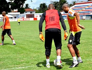jogadores do América-MG no treino em Fortaleza (Foto: Divulgação / Site Oficial)