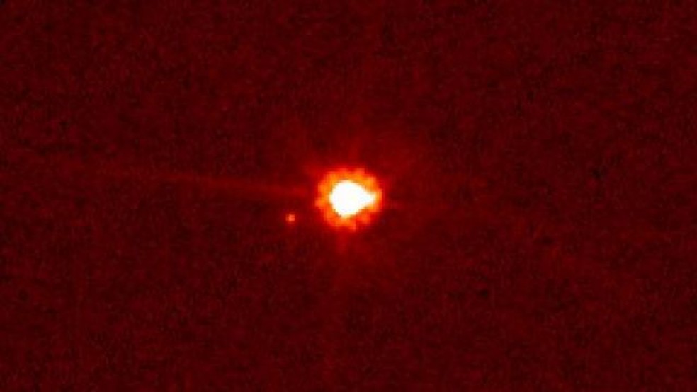 Descobertas de Objetos do Cinturão de Kuiper (KBO) como Eris contribuíram para o rebaixamento de Plutão.  — Foto: ESA/ Nasa/ M.Brown via BBC