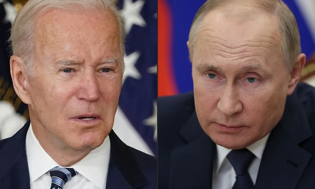 Joe Biden e Vladimir Putin: na Ucrânia, os americanos estão só defendendo seus interesses geopolíticos