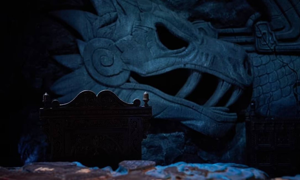 Detalhe do cenário de Pedra do Dragão, um dos que os visitantes poderão ver no Game of Thrones Studio Tour, na Irlanda do Norte — Foto: Divulgação