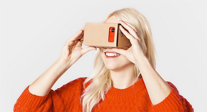 Google Cardboard, óculos de realidade virtual feito de papelão (Foto: Divulgação/Google)