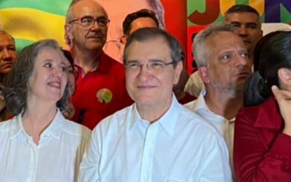 PT oficializa candidatura de Wolmir Amado ao governo de Goiás — Foto: Naiara Santos/TV Anhanguera