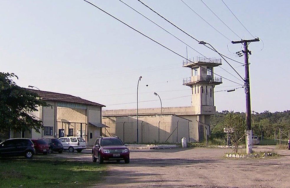 Centro de Detenção Provisória de Praia Grande, SP — Foto: Reprodução/TV Tribuna