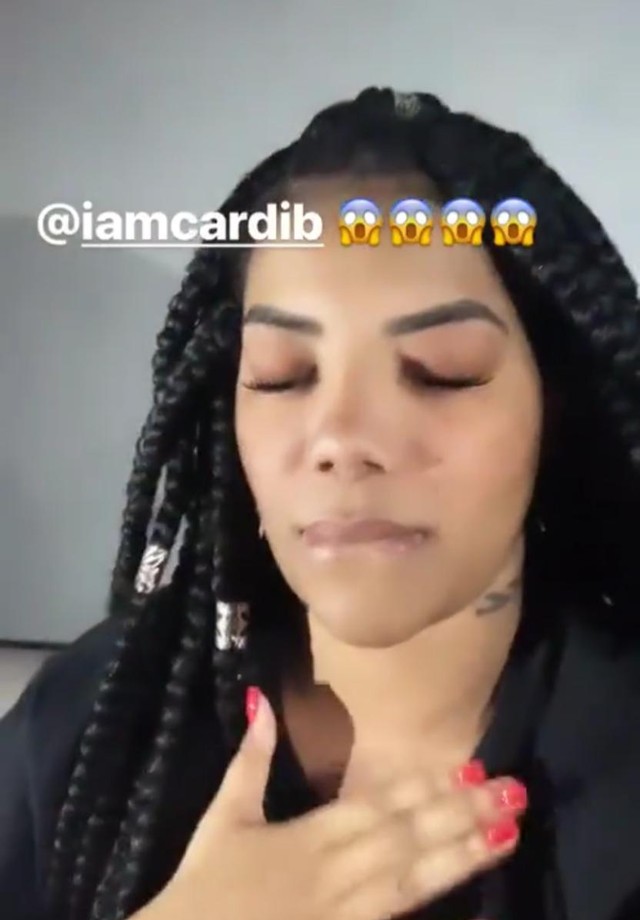Ludmilla pira com Cardi B no Instagram (Foto: reprodução/Instagram)