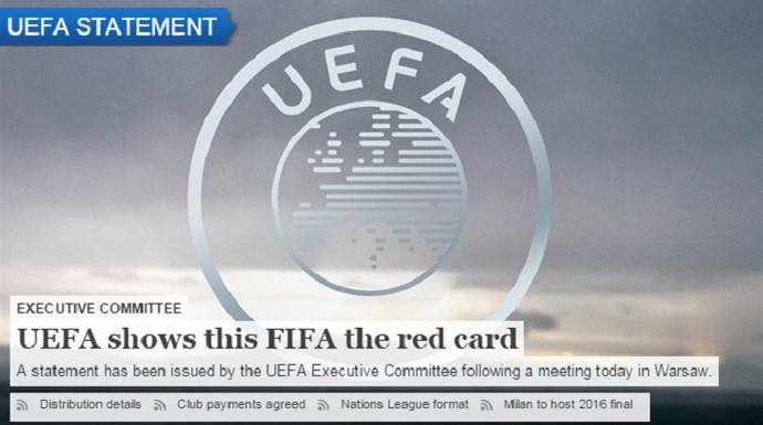 Uefa comunicado Fifa (Foto: Reprodução)