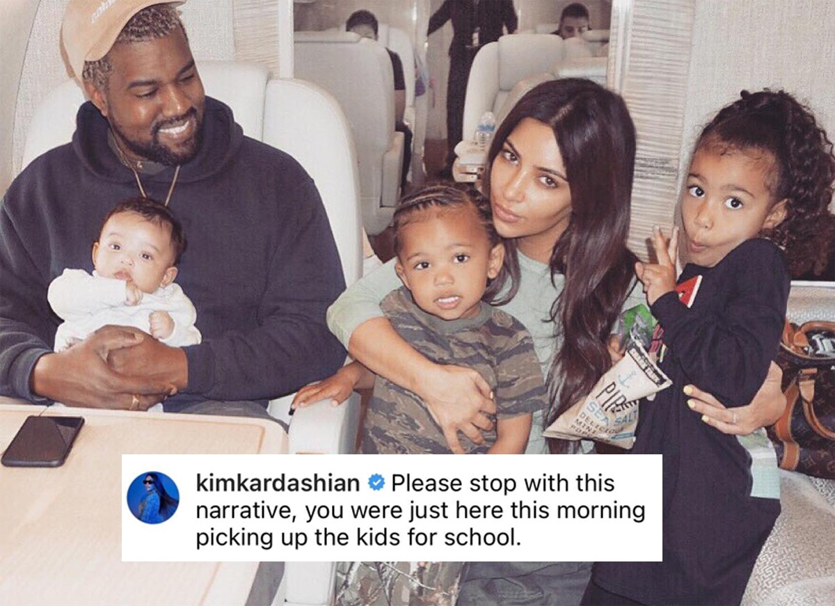 Kim Kardashian troca farpas com Kanye West na web (Foto: Reprodução / Instagram)