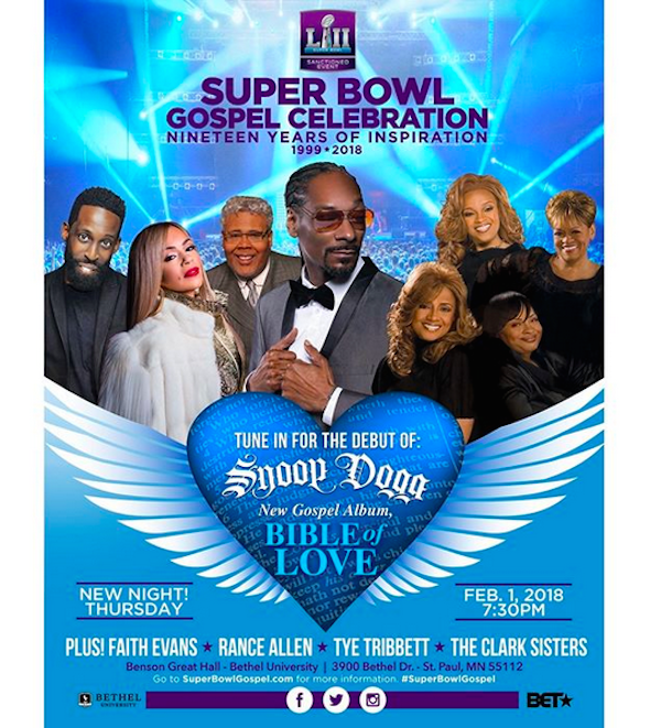 O cartaz do show no qual Snoop Dogg revelará as primeiras canções de seu álbum gospel (Foto: Instagram)