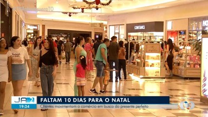 Lojas ficam movimentadas com a chegada do natal