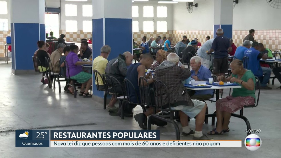 Restaurante Popular no Centro do Rio — Foto: Reprodução/TV Globo