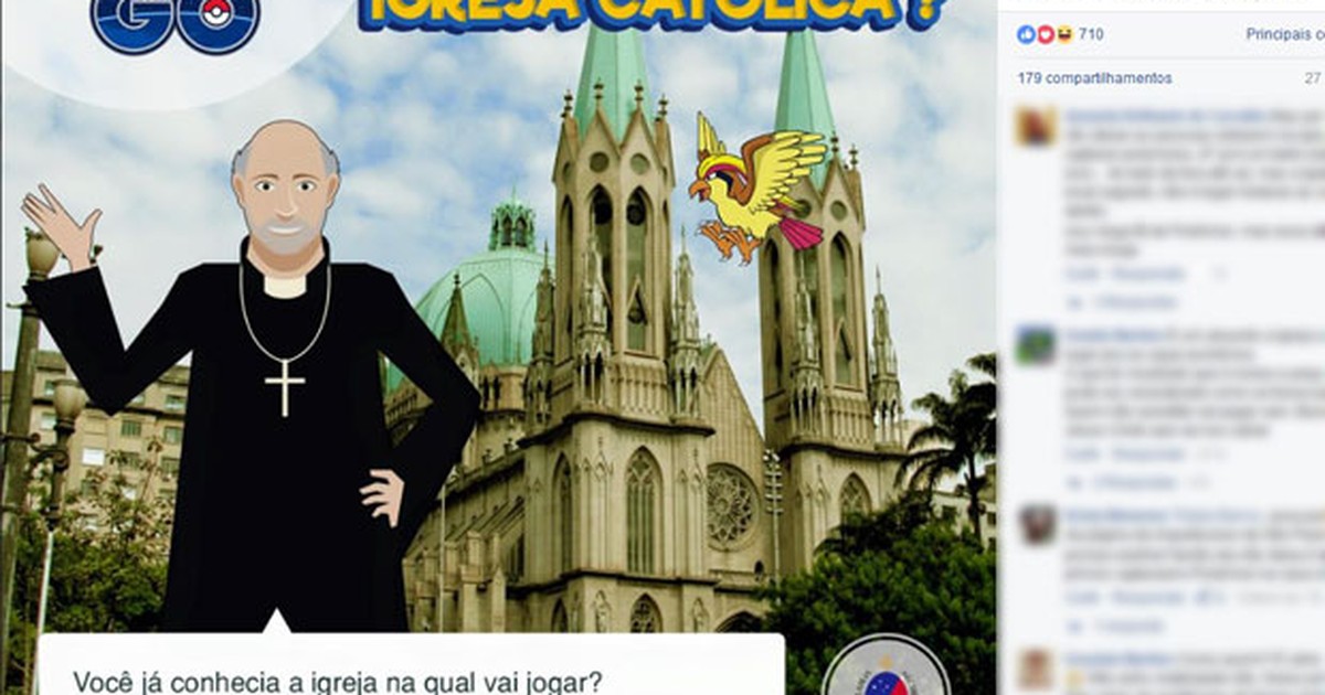 G1 - Padre convoca 'novos treinadores' a acharem pokémons em igreja de SP -  notícias em Santos e Região