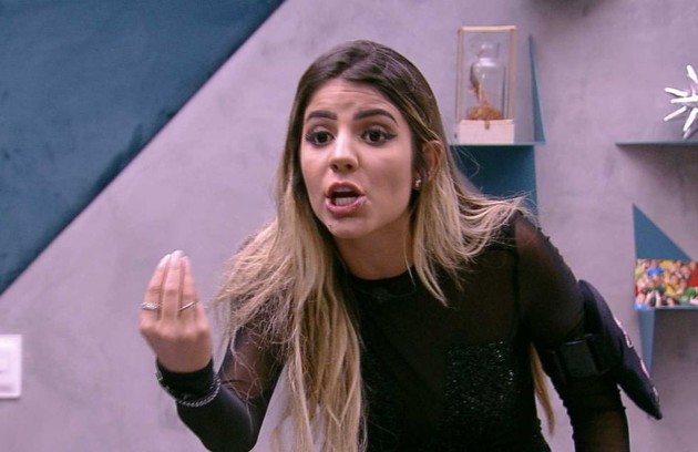 Hariany, do 'BBB' 19, foi expulsa por empurrar a melhor amiga Paula. Ela já estava classificada para a final do programa (Foto: TV Globo)