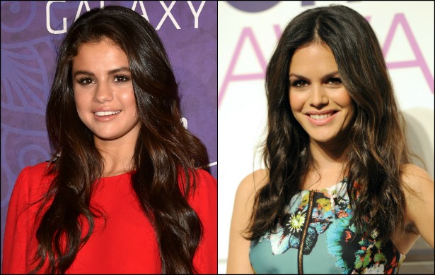Nem a diferença de idade diminui a semelhança entre Selena Gomez (à esq.), de 22 anos, e a atriz Rachel Bilson, de 33. (Foto: Getty Images)