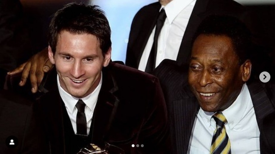 'Descanse em paz': Messi posta mensagem de luto a Pelé