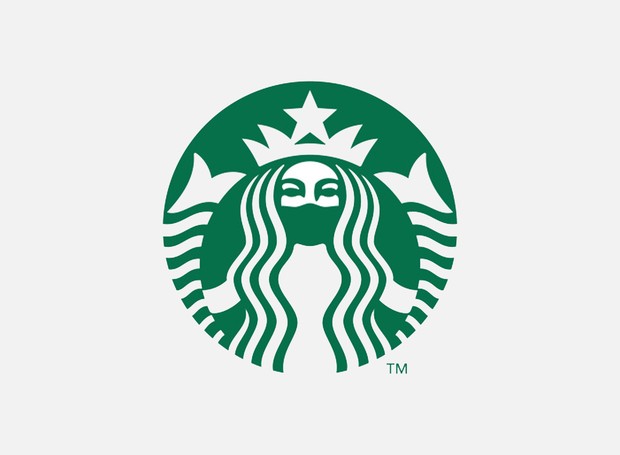 Coronavírus: logo de Starbucks é recriado para se adaptar ao contexto de epidemia (Foto: Reprodução)