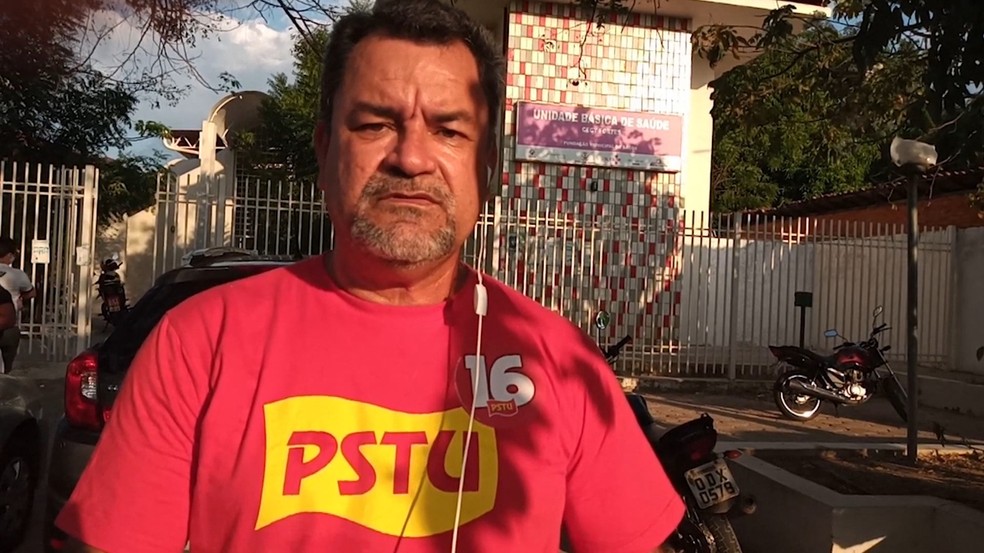 Gervásio Santos (PSTU), candidato a prefeito de Teresina — Foto: Reprodução/TV Clube