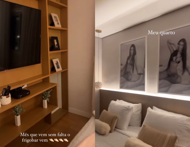 Maria Lina mostra detalhes de apartamento (Foto: Reprodução/Instagram)