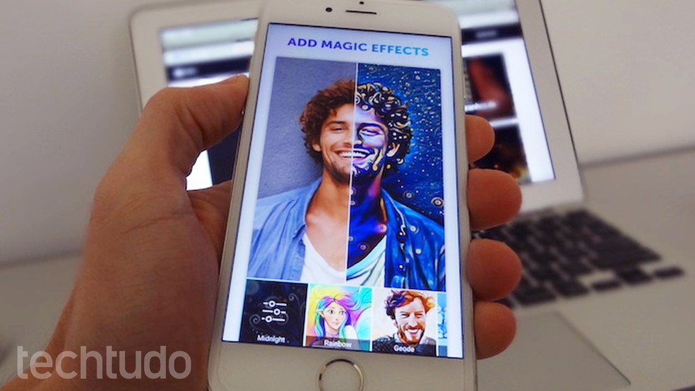 Aprenda como usar o PicsArt para fazer caricaturas e transformar fotos em desenhos (Foto: Helito Bijora/TechTudo)