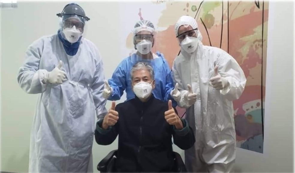 Prefeito de Novo Horizonte recebeu alta hospitalar &mdash; Foto: Reprodu&ccedil;&atilde;o/Facebook 
